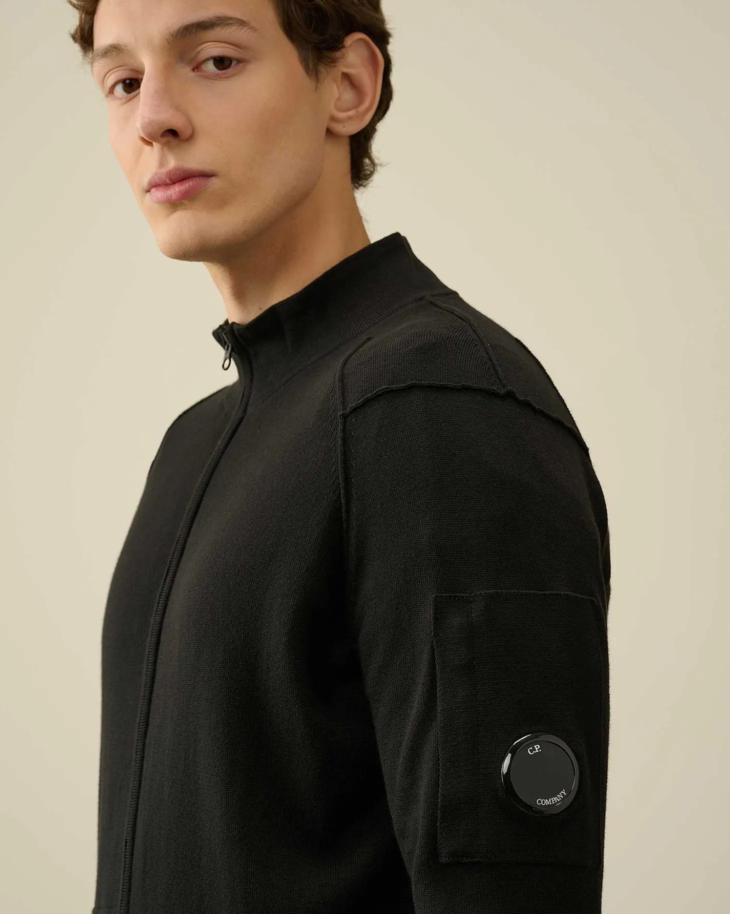 Homme C.P. Company Pulls^Sea Island Zipped Knit