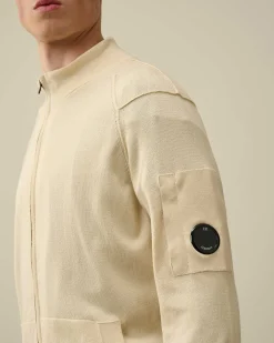 Homme C.P. Company Pulls^Sea Island Zipped Knit