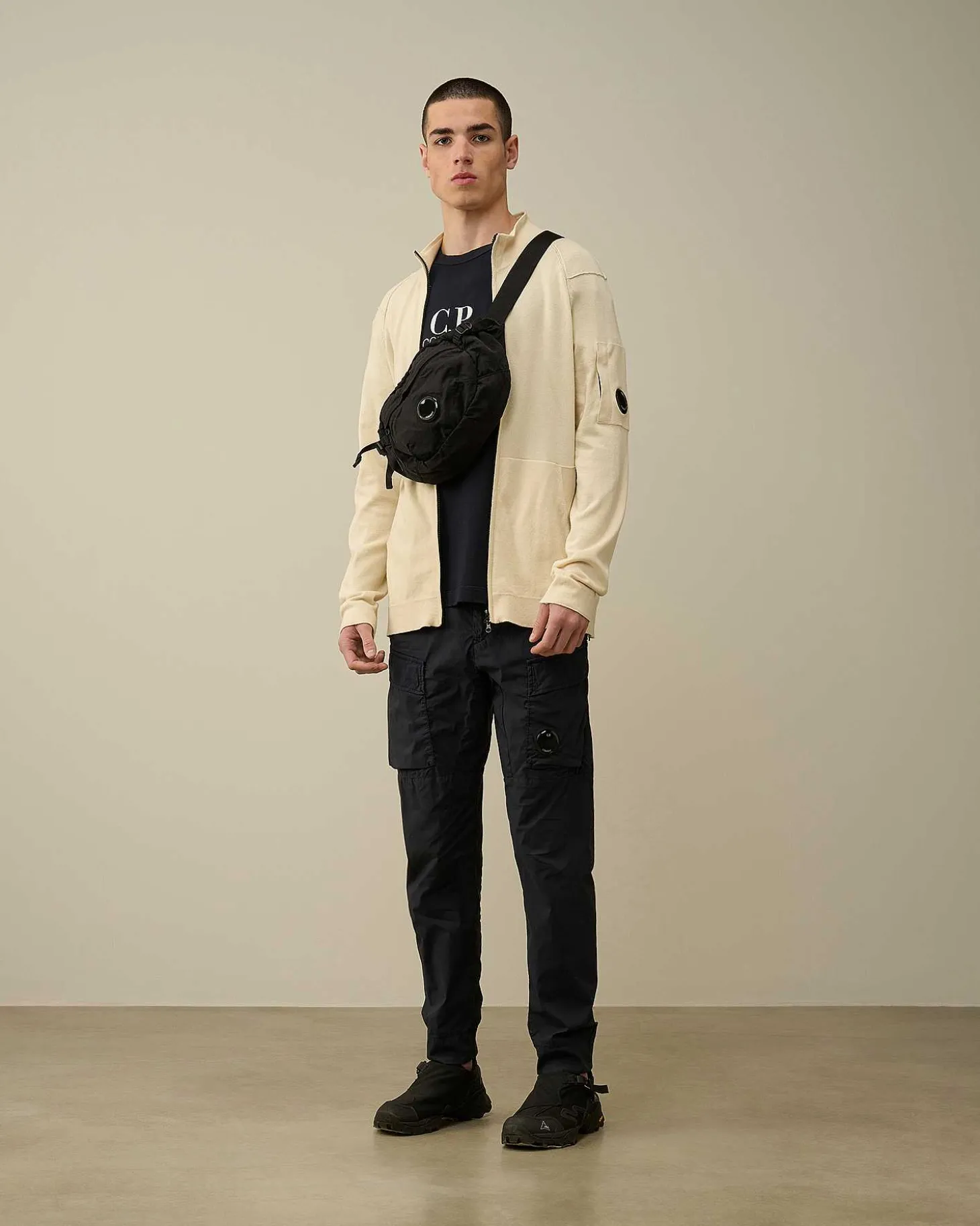 Homme C.P. Company Pulls^Sea Island Zipped Knit