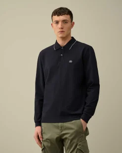 Homme C.P. Company T-Shirts Et Polos^Stretch Piquet Regular Long Sleeved Polo Shirt