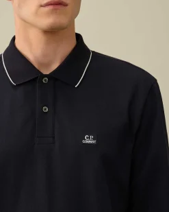 Homme C.P. Company T-Shirts Et Polos^Stretch Piquet Regular Long Sleeved Polo Shirt