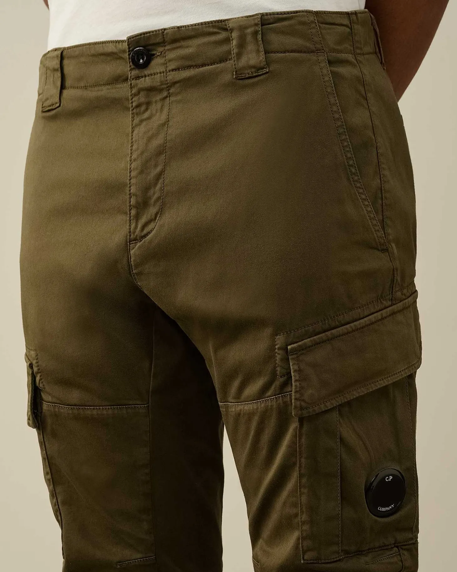Homme C.P. Company Pantalons^Stretch Sateen Ergonomic Lens Cargo Pants