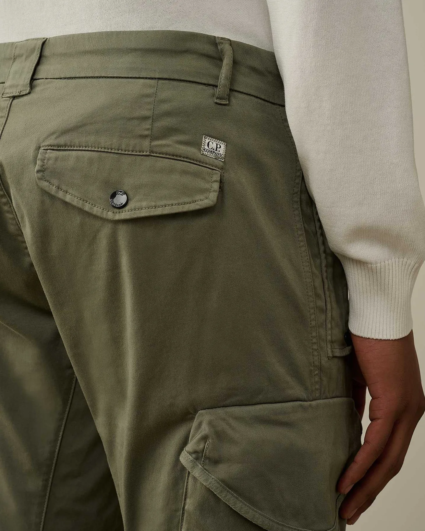 Homme C.P. Company Pantalons^Stretch Sateen Ergonomic Lens Utility Pants