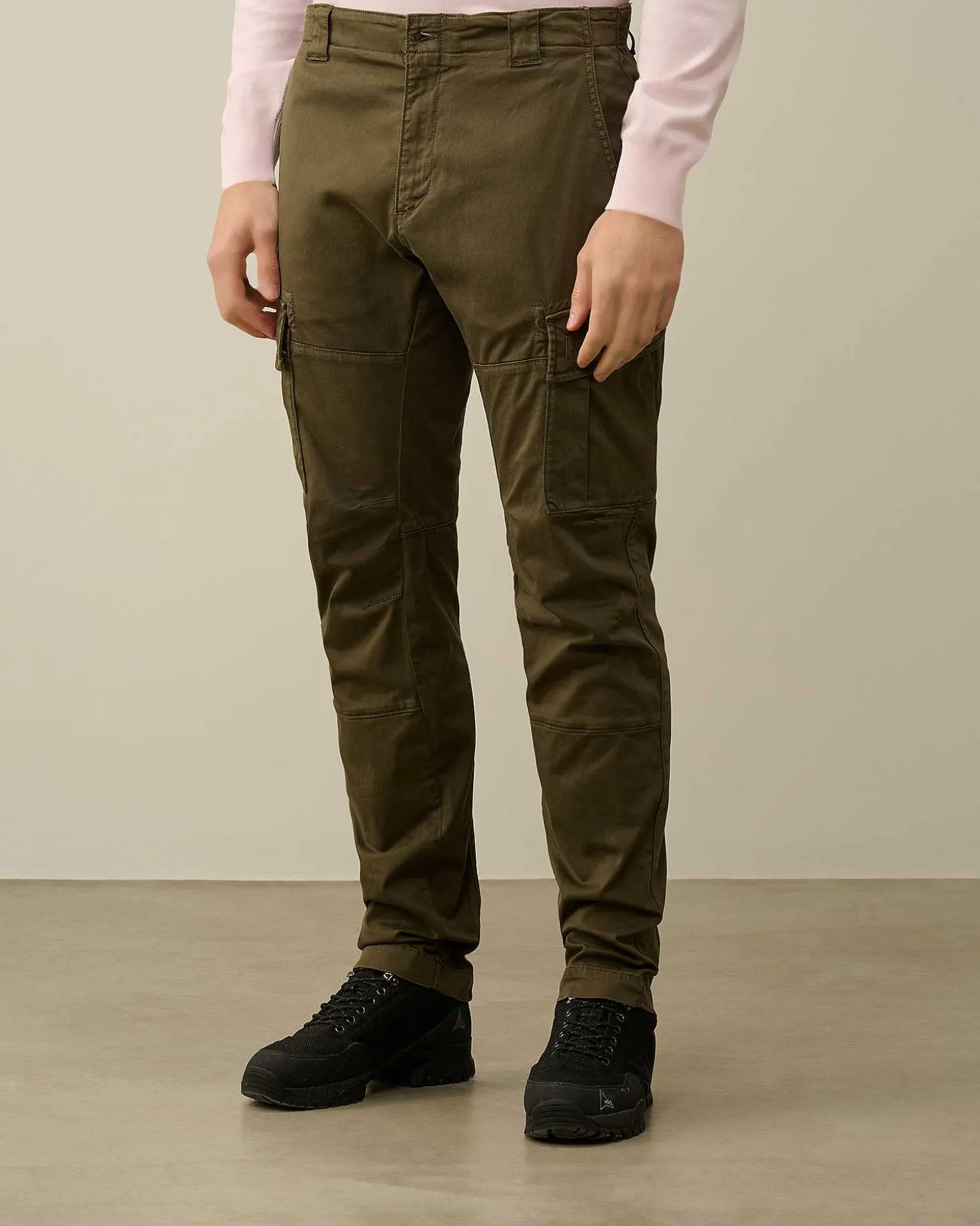 Homme C.P. Company Pantalons^Stretch Sateen Ergonomic Logo Cargo Pants
