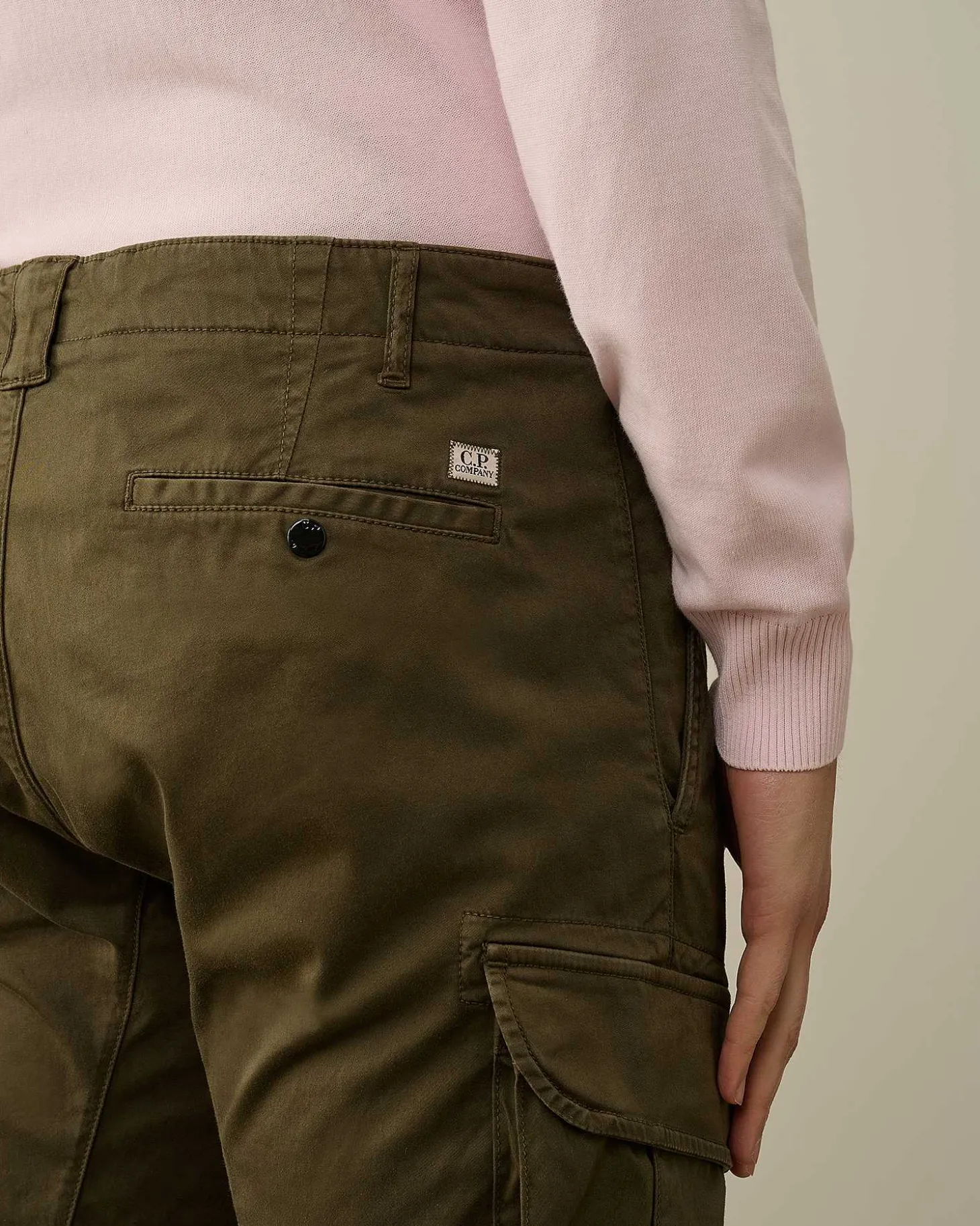 Homme C.P. Company Pantalons^Stretch Sateen Ergonomic Logo Cargo Pants