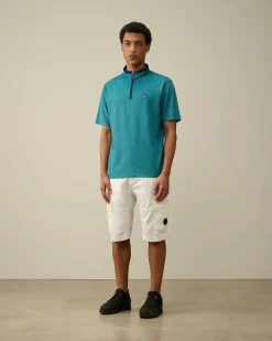 Homme C.P. Company T-Shirts Et Polos^Tacting Piquet Zipped Polo Shirt