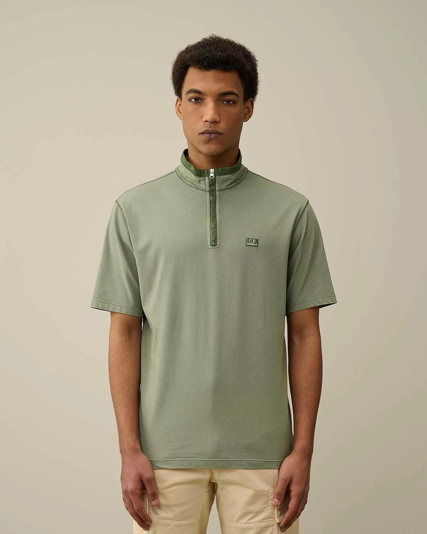 Homme C.P. Company T-Shirts Et Polos^Tacting Piquet Zipped Polo Shirt