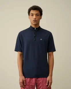 Homme C.P. Company T-Shirts Et Polos^Tacting Piquet Zipped Polo Shirt