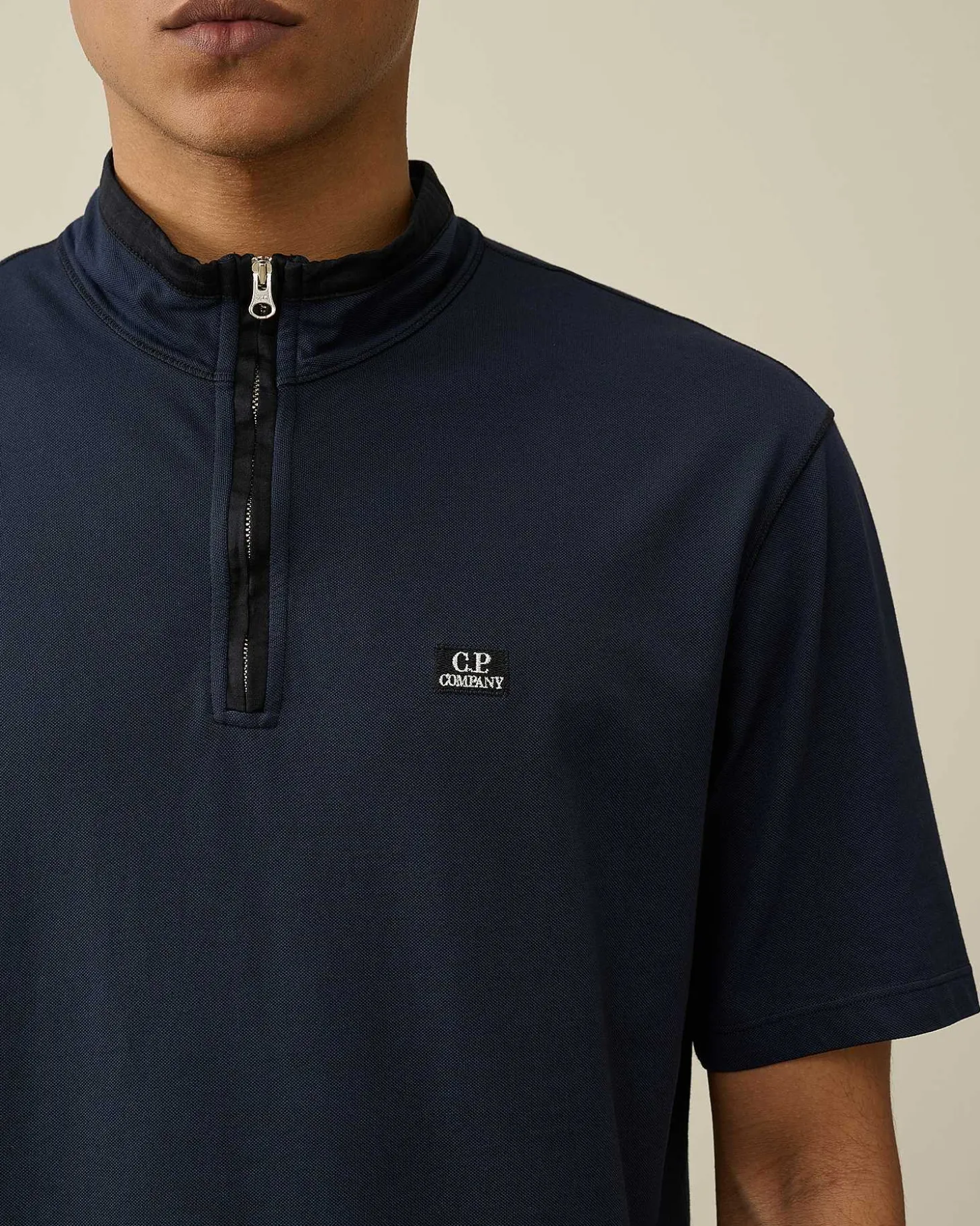 Homme C.P. Company T-Shirts Et Polos^Tacting Piquet Zipped Polo Shirt