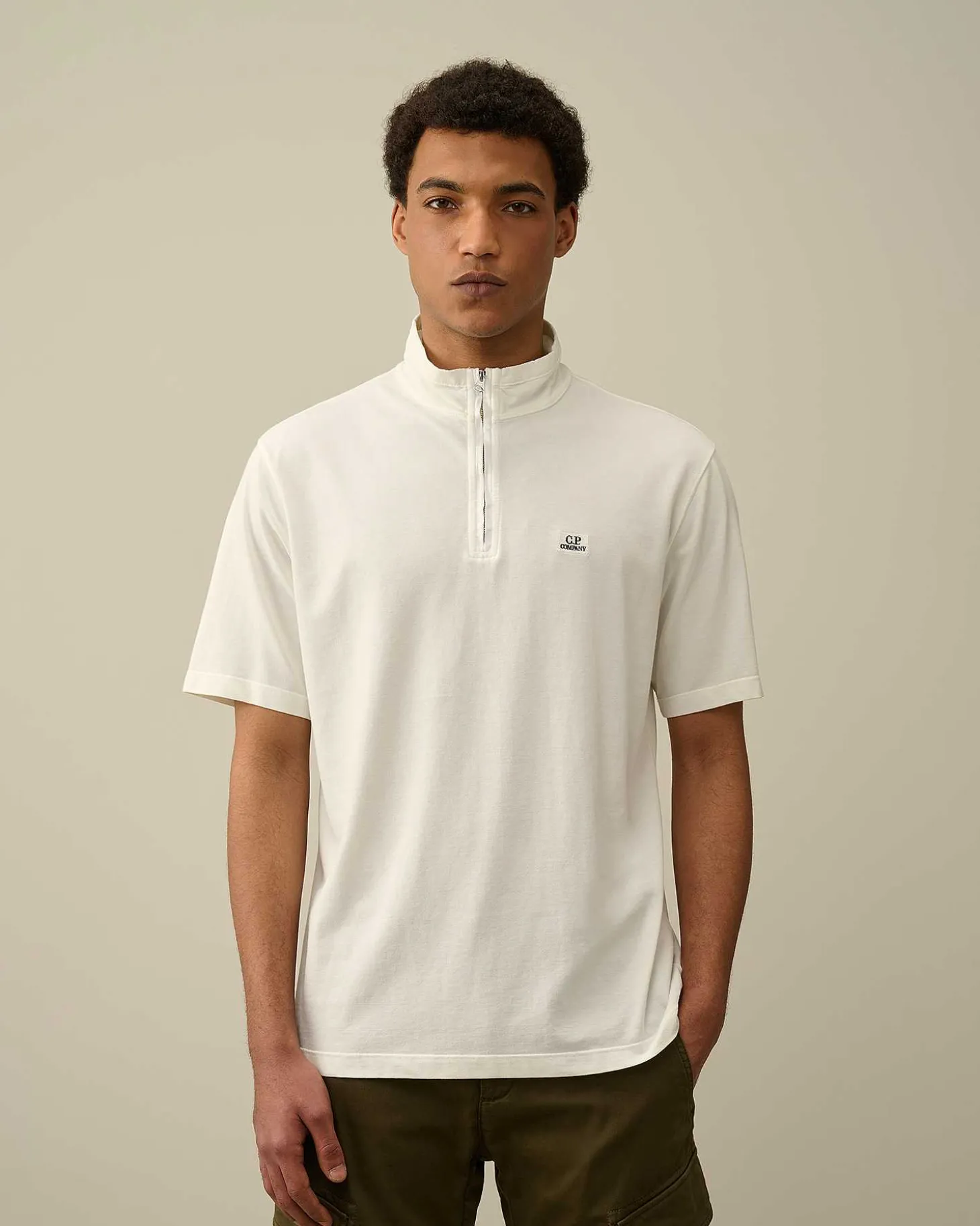 Homme C.P. Company T-Shirts Et Polos^Tacting Piquet Zipped Polo Shirt