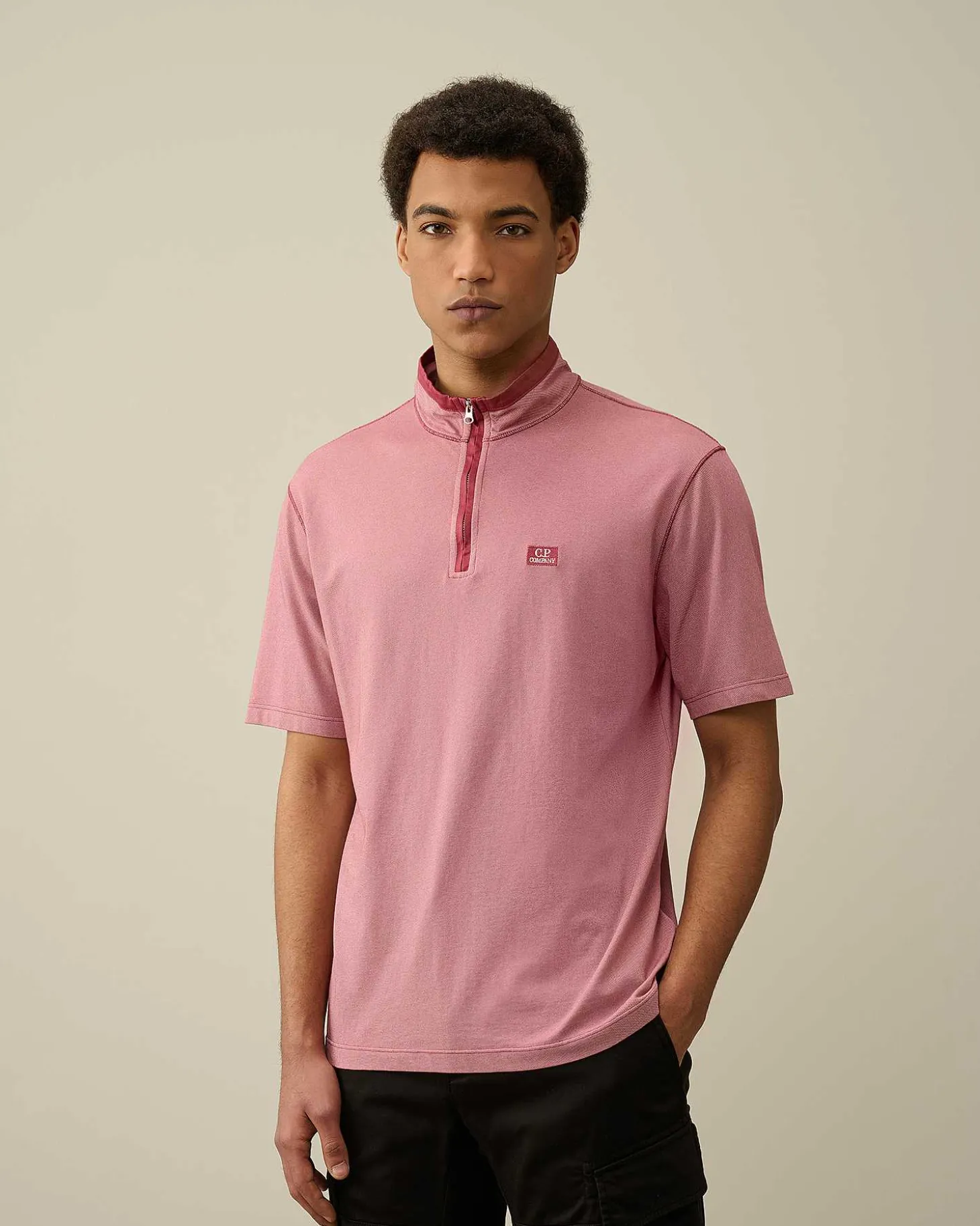 Homme C.P. Company T-Shirts Et Polos^Tacting Piquet Zipped Polo Shirt