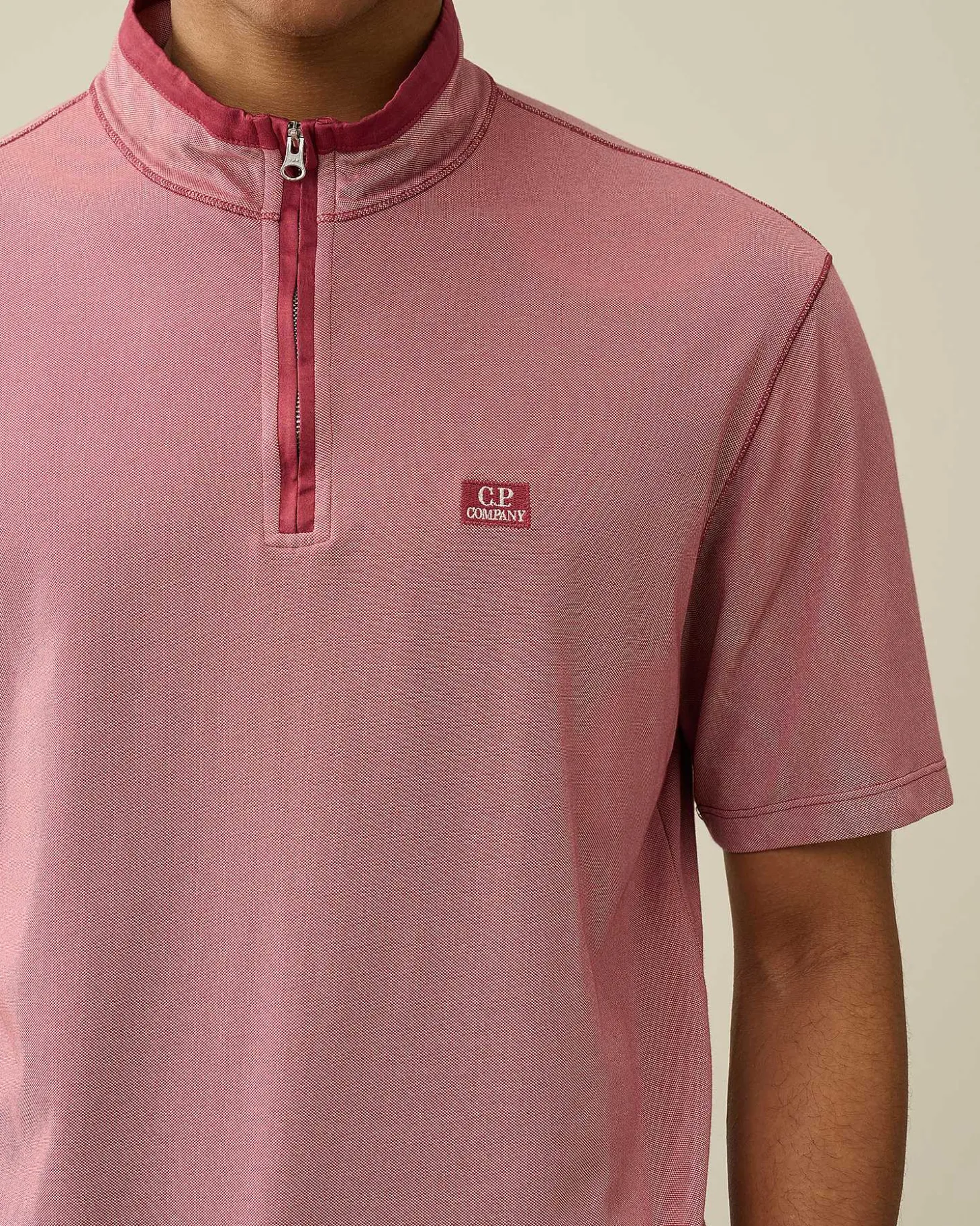 Homme C.P. Company T-Shirts Et Polos^Tacting Piquet Zipped Polo Shirt