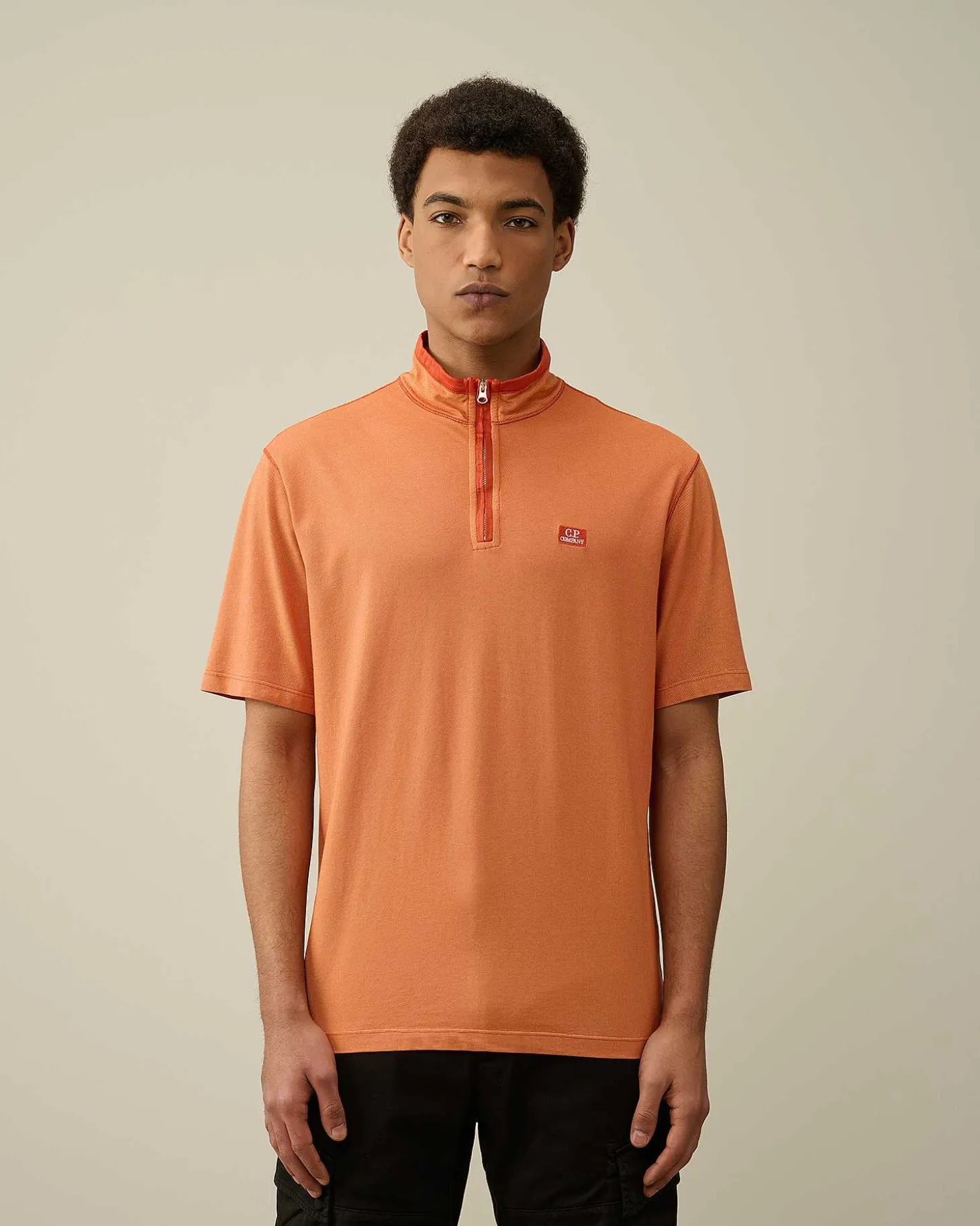 Homme C.P. Company T-Shirts Et Polos^Tacting Piquet Zipped Polo Shirt