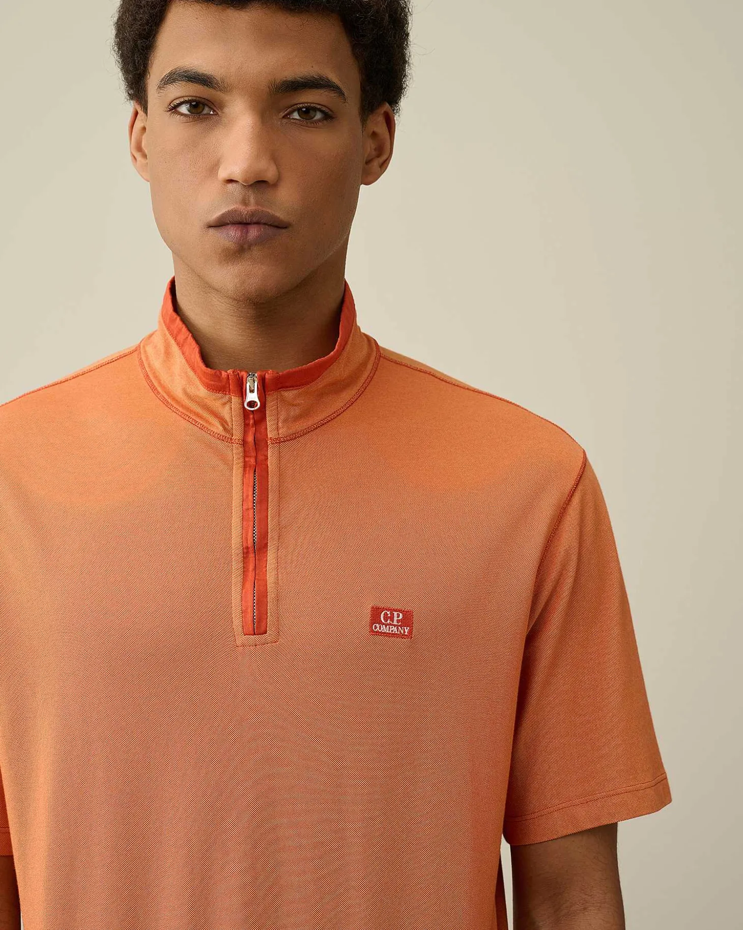 Homme C.P. Company T-Shirts Et Polos^Tacting Piquet Zipped Polo Shirt