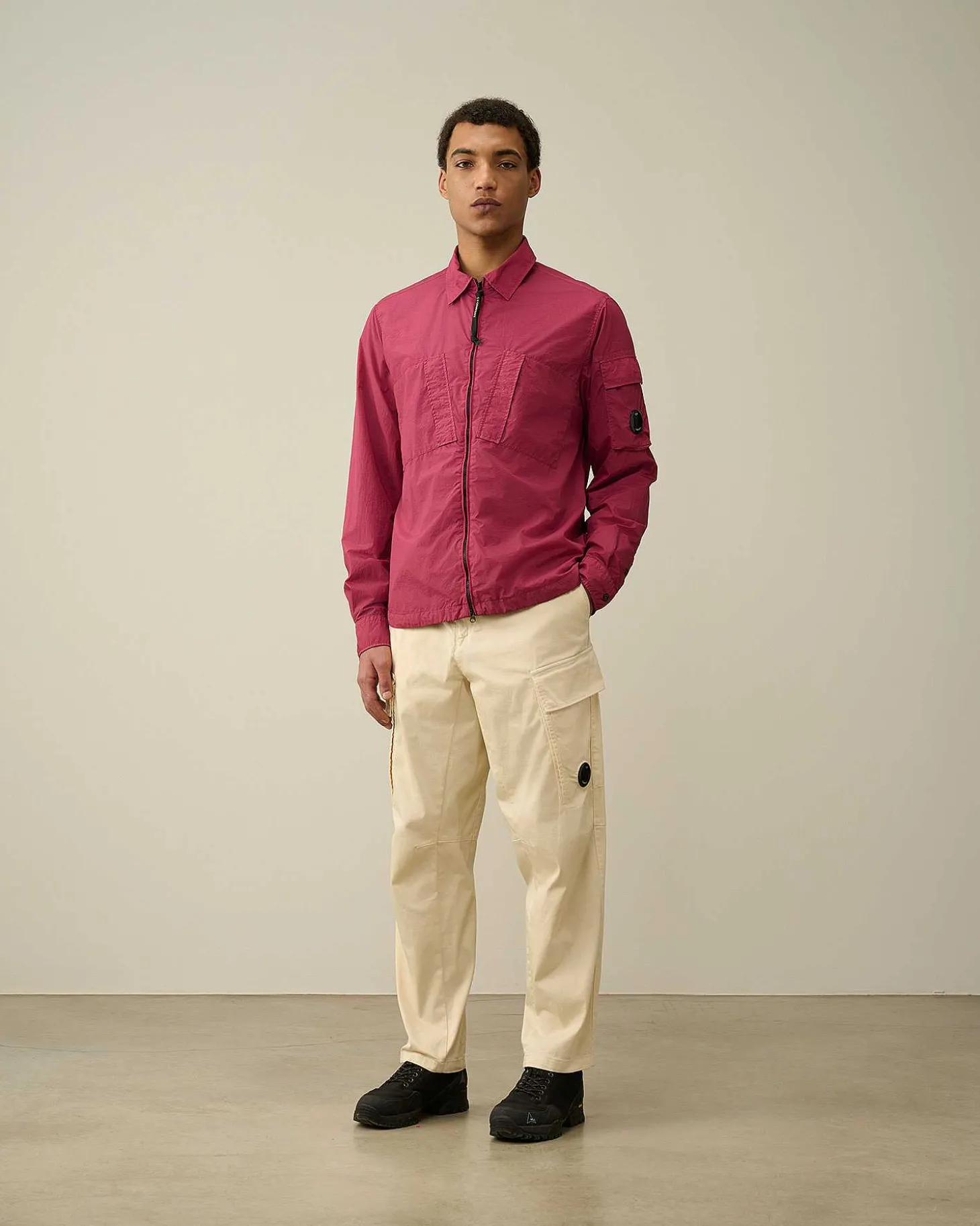 Homme C.P. Company Chemises^Taylon L Zipped Shirt