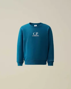 Kids C.P. Company Vêtements 4-8 Ans^U16 Basic Fleece Logo Sweatshirt