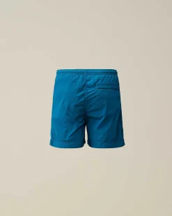 Kids C.P. Company Vêtements 4-8 Ans^U16 Chrome-R Logo Print Swim Shorts