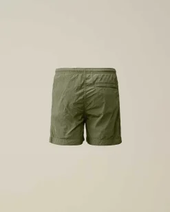 Kids C.P. Company Vêtements 4-8 Ans^U16 Chrome-R Logo Print Swim Shorts