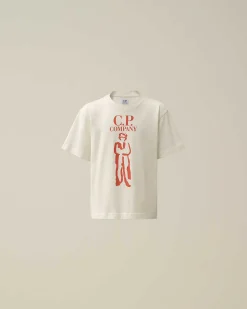 Kids C.P. Company Vêtements 2-3 Ans^U16 Cotton Jersey 30/1 British Sailor T-Shirt