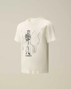 Kids C.P. Company Vêtements 10-14 Ans^U16 Cotton Jersey 30/1 British Sailor T-Shirt