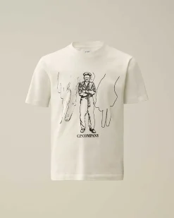 Kids C.P. Company Vêtements 10-14 Ans^U16 Cotton Jersey 30/1 British Sailor T-Shirt