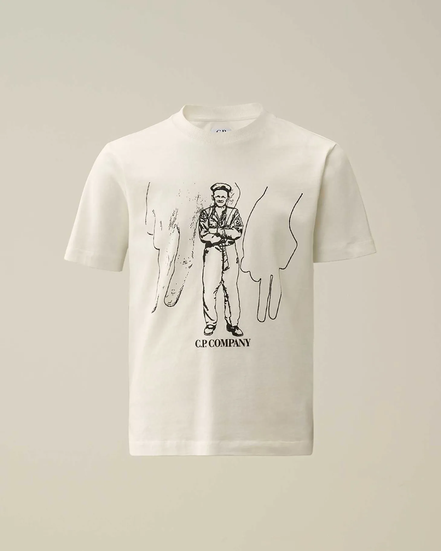 Kids C.P. Company Vêtements 10-14 Ans^U16 Cotton Jersey 30/1 British Sailor T-Shirt