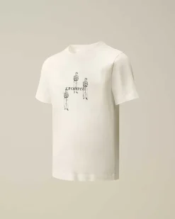 Kids C.P. Company Vêtements 10-14 Ans^U16 Cotton Jersey 30/1 Graphic T-Shirt