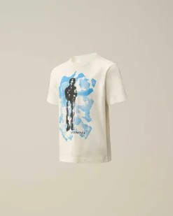 Kids C.P. Company Vêtements 4-8 Ans^U16 Cotton Jersey 30/1 Graphic T-Shirt