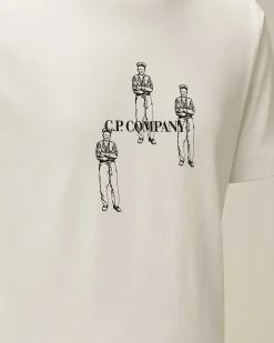 Kids C.P. Company Vêtements 4-8 Ans^U16 Cotton Jersey 30/1 Graphic T-Shirt