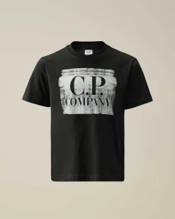 Kids C.P. Company Vêtements 10-14 Ans^U16 Cotton Jersey 30/1 Graphic Logo T-Shirt
