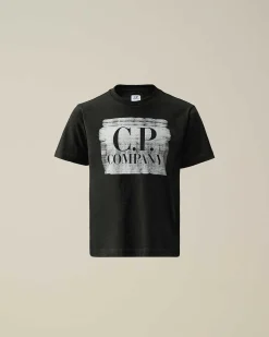Kids C.P. Company Vêtements 4-8 Ans^U16 Cotton Jersey 30/1 Graphic Logo T-Shirt