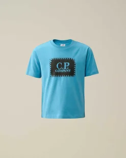 Kids C.P. Company Vêtements 4-8 Ans^U16 Cotton Jersey 30/1 Label Style Logo T-Shirt