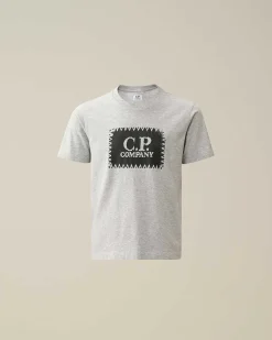 Kids C.P. Company Vêtements 4-8 Ans^U16 Cotton Jersey 30/1 Label Style Logo T-Shirt