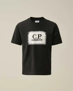 Kids C.P. Company Vêtements 10-14 Ans^U16 Cotton Jersey 30/1 Label Style Logo T-Shirt