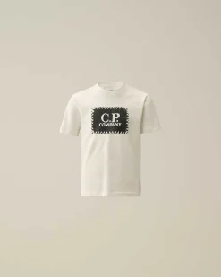 Kids C.P. Company Vêtements 2-3 Ans^U16 Cotton Jersey 30/1 Label Style Logo T-Shirt