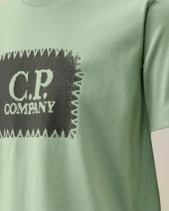 Kids C.P. Company Vêtements 2-3 Ans^U16 Cotton Jersey 30/1 Label Style Logo T-Shirt