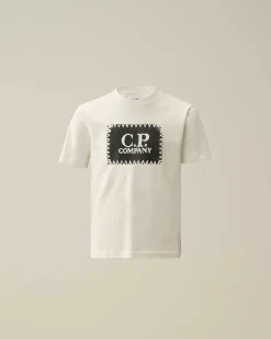 Kids C.P. Company Vêtements 4-8 Ans^U16 Cotton Jersey 30/1 Label Style Logo T-Shirt