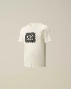 Kids C.P. Company Vêtements 4-8 Ans^U16 Cotton Jersey 30/1 Label Style Logo T-Shirt