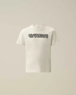 Kids C.P. Company Vêtements 4-8 Ans^U16 Cotton Jersey 30/1 Logo T-Shirt