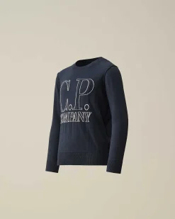 Kids C.P. Company Vêtements 4-8 Ans^U16 Cotton Logo Knit