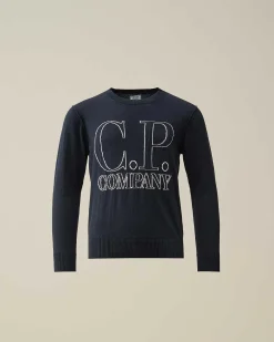 Kids C.P. Company Vêtements 4-8 Ans^U16 Cotton Logo Knit