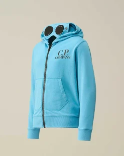 Kids C.P. Company Vêtements 10-14 Ans^U16 Diagonal Fleece Goggle Hoodie