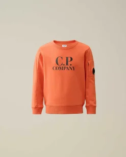 Kids C.P. Company Vêtements 4-8 Ans^U16 Diagonal Fleece Logo Sweatshirt