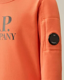 Kids C.P. Company Vêtements 4-8 Ans^U16 Diagonal Fleece Logo Sweatshirt