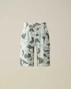 Kids C.P. Company Vêtements 4-8 Ans^U16 Diagonal Fleece Printed Cargo Shorts