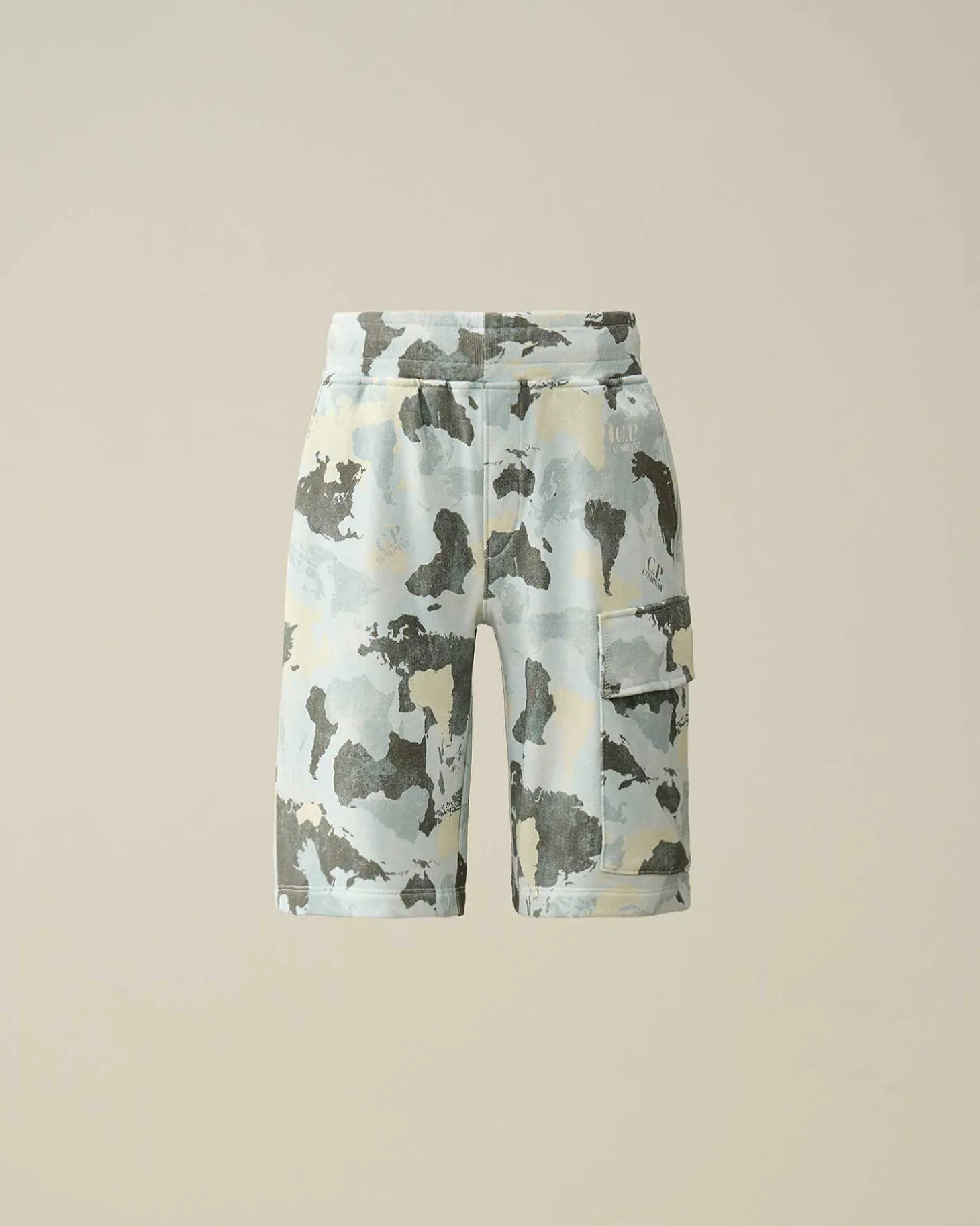 Kids C.P. Company Vêtements 4-8 Ans^U16 Diagonal Fleece Printed Cargo Shorts