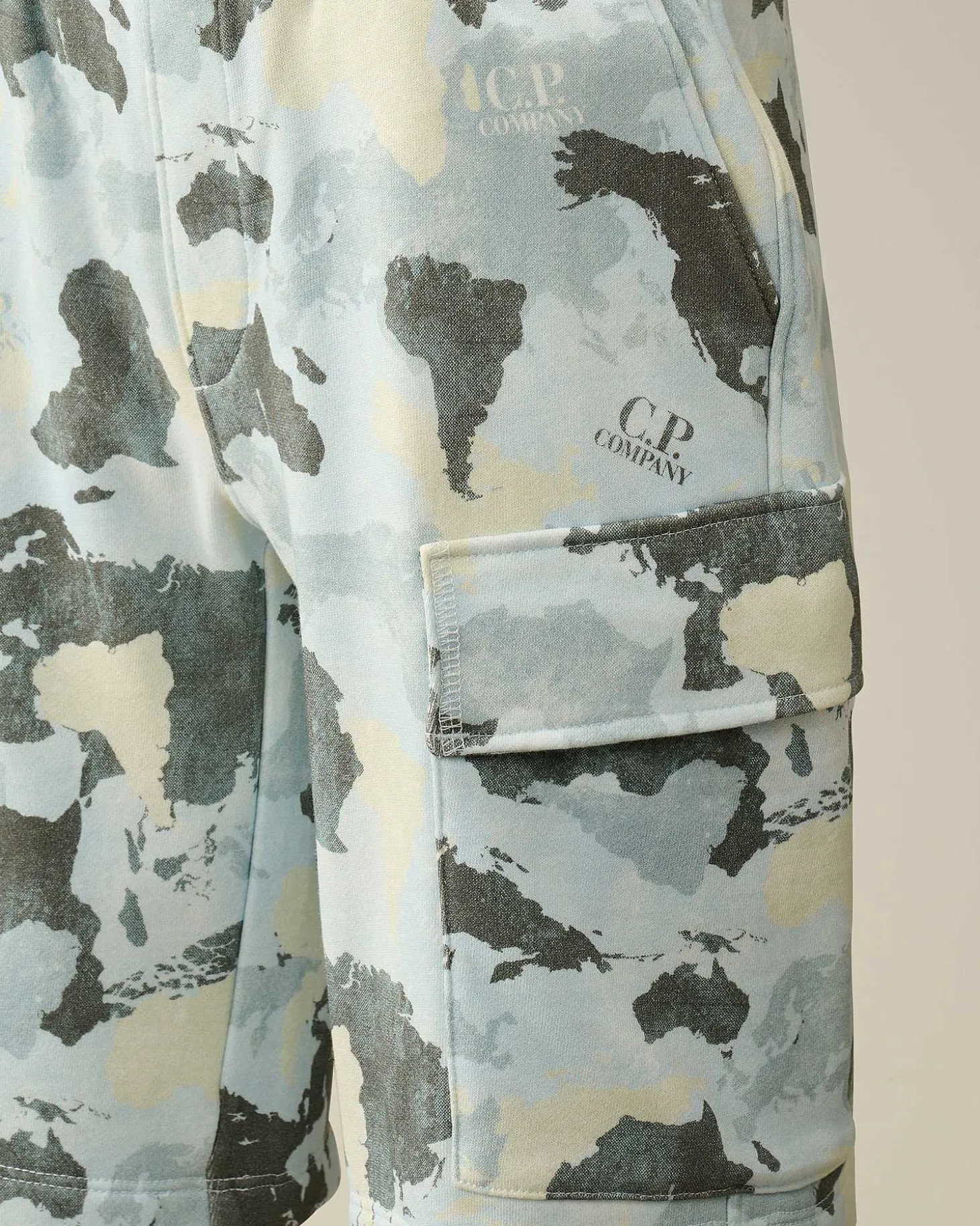 Kids C.P. Company Vêtements 4-8 Ans^U16 Diagonal Fleece Printed Cargo Shorts