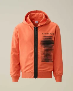 Kids C.P. Company Vêtements 10-14 Ans^U16 Light Fleece Graphic Hoodie