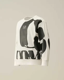 Kids C.P. Company Vêtements 10-14 Ans^U16 Light Fleece Logo Sweatshirt