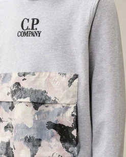 Kids C.P. Company Vêtements 10-14 Ans^U16 Light Fleece Mixed Graphic Hoodie